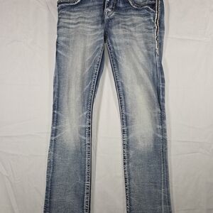 Rock Revival Light Blue Slim Straight Jeans. Size 29.
